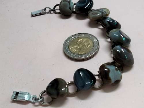 Bracelet-  semi precious gemstones  blue colour