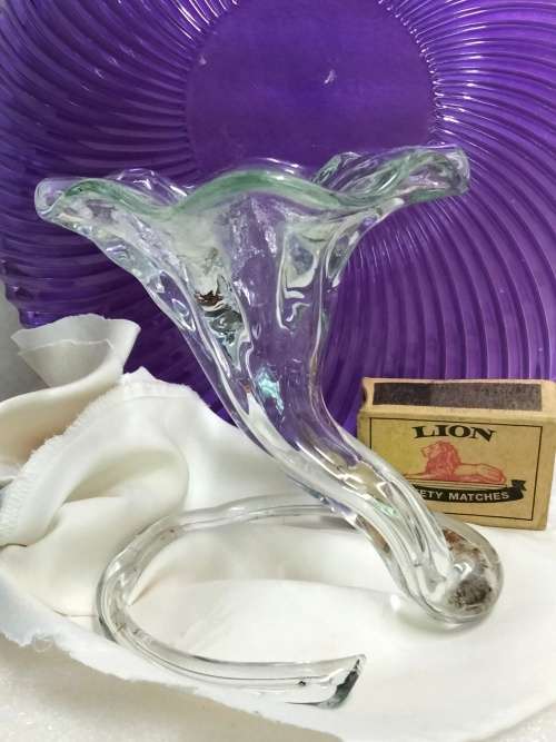 Lavorionerione RARE Art Glass Flower+1 other VASE Hand blown LOOK At my BUY NOW LISTINGS -NO WAITING