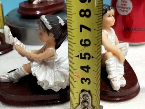 5 Ballerina figurine on plinth  composite - for 2 BID Look At My BUY NOW Listing NO WAITING