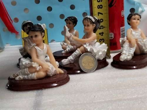 5 Ballerina figurine on plinth  composite - for 2 BID Look At My BUY NOW Listing NO WAITING