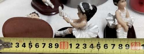 5 Ballerina figurine on plinth  composite - for 2 BID Look At My BUY NOW Listing NO WAITING