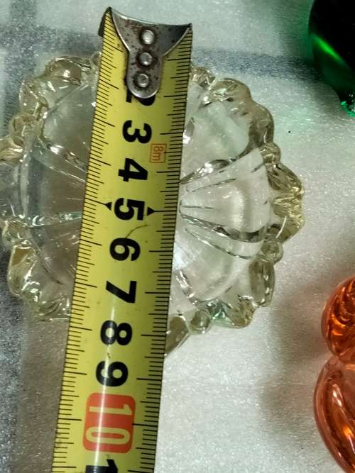 3 small  MURANO-decorative glass Pin Trays + 1 Animal -all for one bid