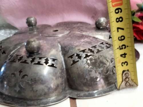 JAMES DIXON Centre piece bowl Scalloped+cut out distressed Look at my Buy Now listings No Waiting