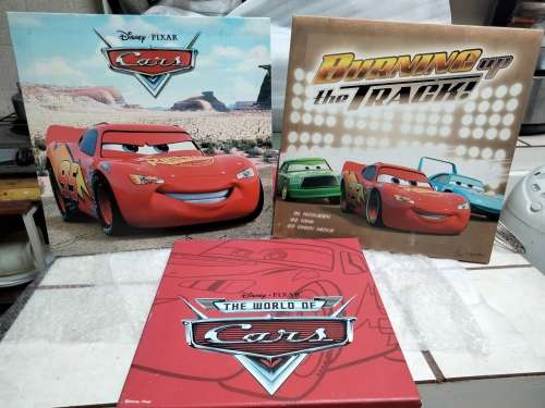 PAINTINGS Acrylic DISNEY 3 PIXAR   on canvas All one bid LOOK At My BUY NOW LISTING