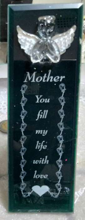 Art Glass ANGEL Italy  hand blown glass with script stand like photoLOOK At My BUY NO WAIT