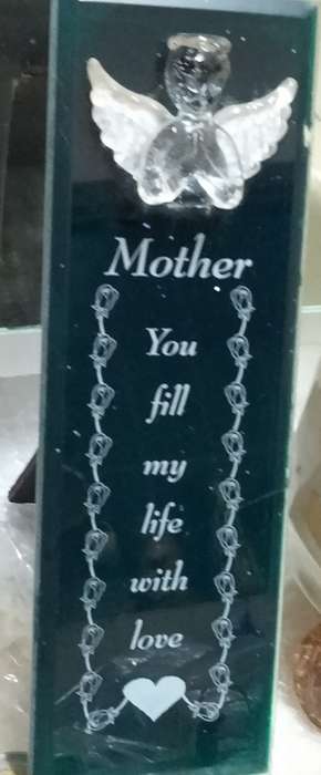 Art Glass ANGEL Italy  hand blown glass with script stand like photoLOOK At My BUY NO WAIT