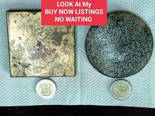 Compacts RARE 50/60s 1Le Rage Dancer+Musicians 1 Stratton black gilt trees 3 NAKED ladies