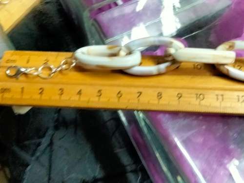 2 NECKLACE Acrylic Modern Chunky Links LOOK At My BUY NOW LISTINGS NO WAITING