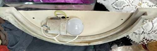 Lamp shade Glass+Wall light Half round Greek key decor for 1 BID Look At My BUY NOW items NO WAITING