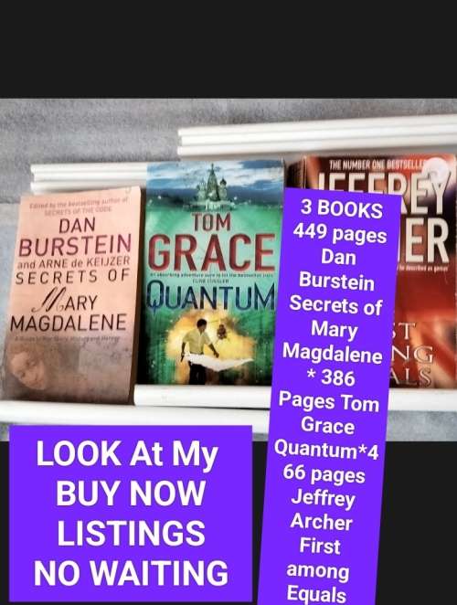 3Paper Back Books*All 1 BID LOOK AtMy BUY NOW items NO WAITING