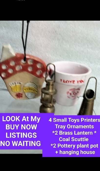4 small toys printers tray ornaments