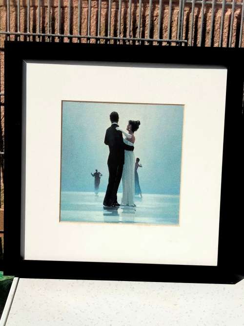 2 Jack Vettriano POST CARDS +Framed +Non reflective glassLOOK At My BUY NOW LISTINGS NO WAITING