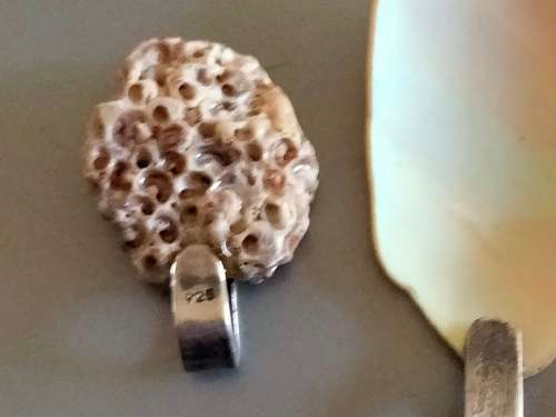 3 Sterling .925 - 2 shell+1 worn SEA Glass tests Silver Sea Treasures  - All 1 BID