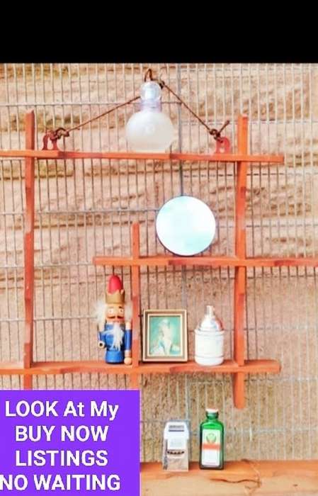 a Whatknot  Vintage Wood shelves Wall hanging  for ornaments Look at my Buy Now listings No Waiting