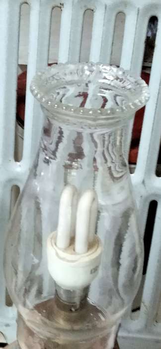 lamp base Pottery Table lamp - Pink Blue- electric WORKING LOOK At My BUY NOW LISTINGS NO WAITING