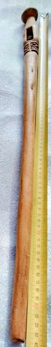 Walking Stick hand carved 4 Holes inside ball W 290g L 84 cm Look at my Buy Now listings No Waiting