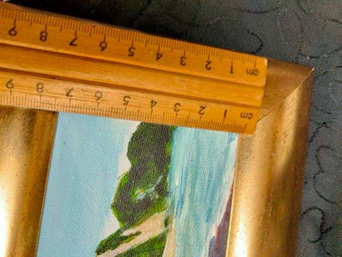 Miniature Painting  Seascape small Oil on board  scene Exquisite