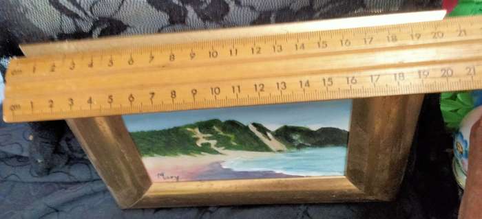 Miniature Painting  Seascape small Oil on board  scene Exquisite