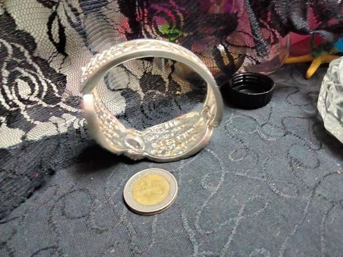 Bangle large  pink Crystal+pave crystals hinged clamper Look at my Buy Now listings No Waiting