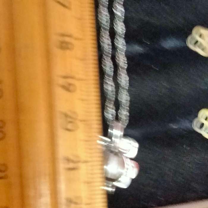 Necklace 18 KGP stamp on Chain bale pearl inside Key Cage 18 KGP LOOK At My BUY NOW NO WAITING
