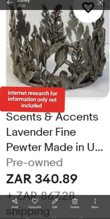 6*ITEMS*Celtic knot PEWTER Candle holder Candle in GLASS Small Treasure chest+3 Semi Precious stones
