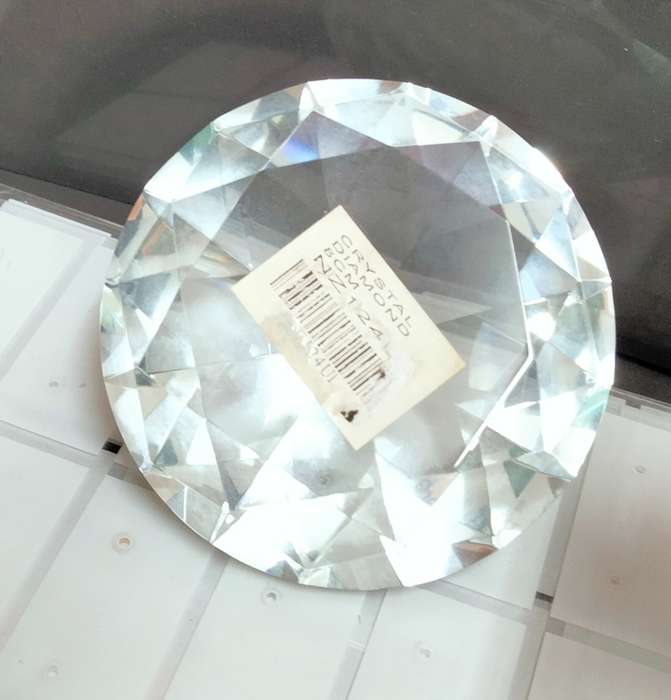 CRYSTAL DIAMOND Art glass
