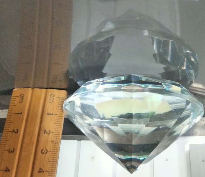 CRYSTAL DIAMOND Art glass
