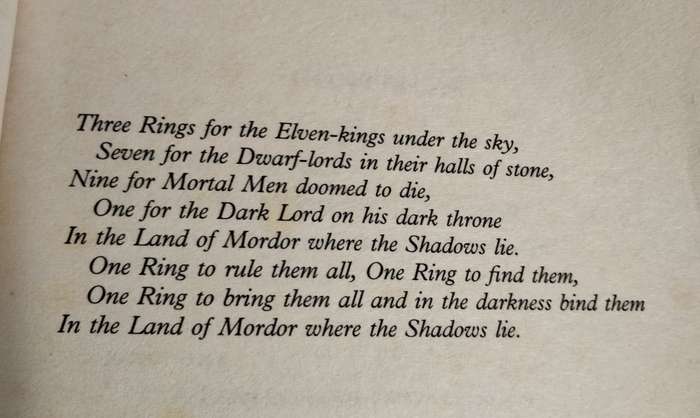 Book Lord of the Rings -fellowship of the rings -JRR Tolkien this film tie-in edition 2001 pre-owned