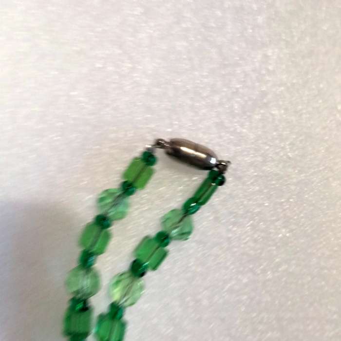 1 NECKLACE Vintage Italian glass faceted beads+3 large acrylic - look at my Buy Now - No Waiting