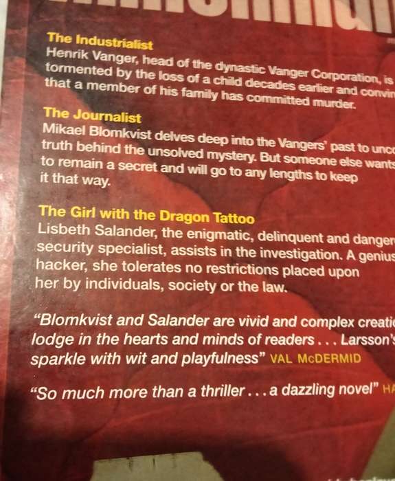 Book 2 used - Author Stieg Larsson - The Girl with the Dragon TATTOO+The Girl who Played with Fire