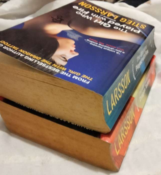 Book 2 used - Author Stieg Larsson - The Girl with the Dragon TATTOO+The Girl who Played with Fire