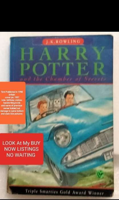 Book and the Chamber of Secrets J K Rowling BOOK  Harry Potter pre owned- Soft cover PB 1998