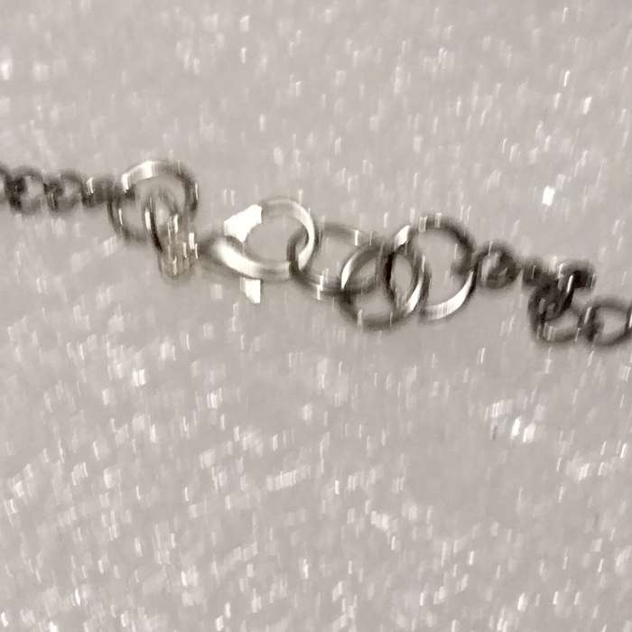 Necklace Stone Heart Pendant+silver tone metal chain