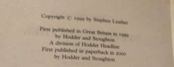 Book Stephen Leather - THE BOMB MAKER  - this edition PB 2004 softcover