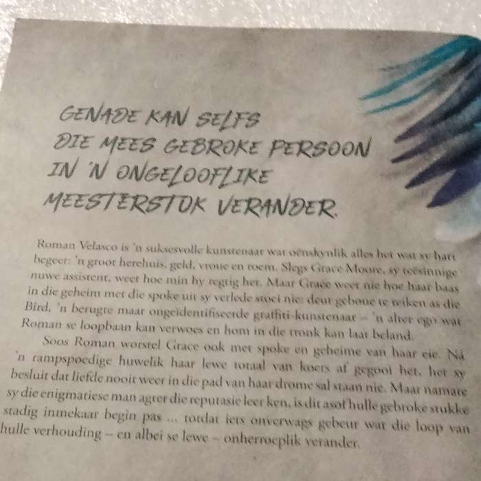 Book AFRIKAANS -Author FRANCINE RIVERS - DIE MEESTERSTUK edition PB 2018 pre-owned