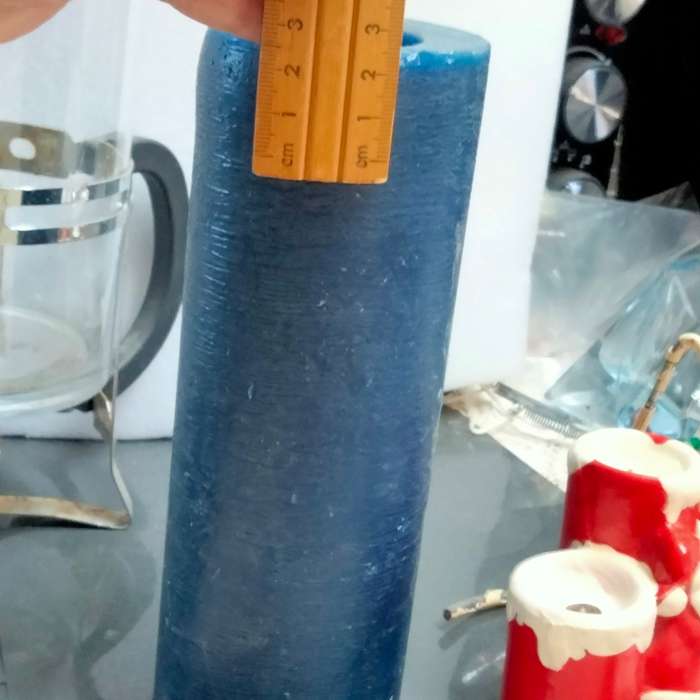 Unusual *Metal +Glass Hurricane Candle holder + Tall candle used *LOOK At MY BUY NOW LISTING
