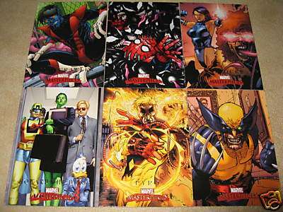 Marvel Masterpieces II 2008 Set of 90 Trading and 20 Chase Cards Mint Condition