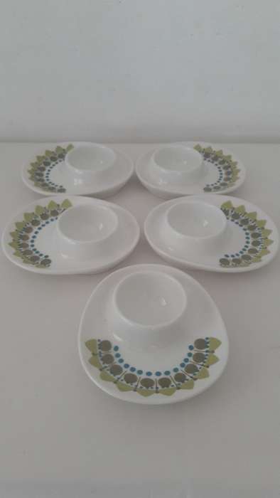 Collectible vintage  Scandinavian Norwegian Figgjo Flint egg cups 1960's