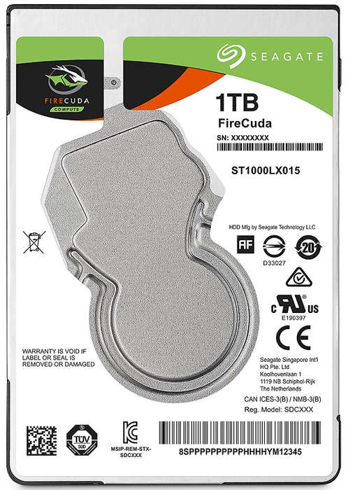 Seagate FireCuda 2.5` 1TB Internal HDD
