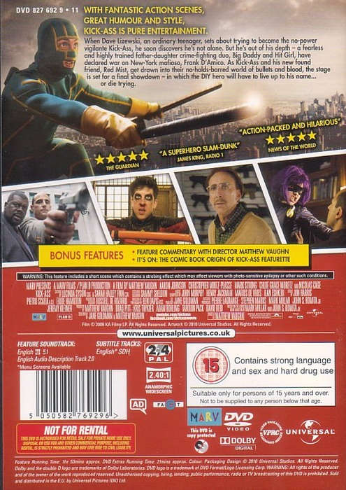 Kick-Ass (2010) [DVD]