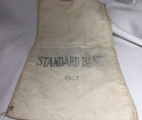 1967 STANDARD BANK COTTON BANK BAG