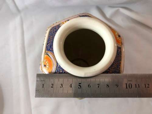ORIENTAL HEXAGONAL MORIAGE PORCELAIN VASE