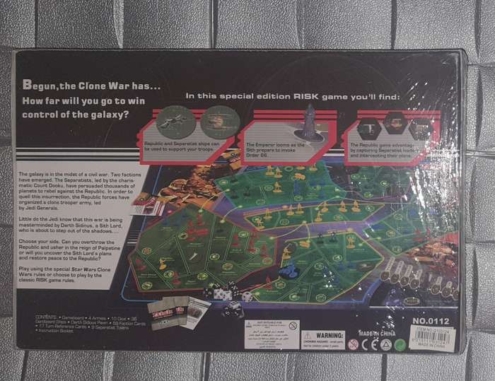 Risk Star Wars Clone Wars Edition Brand New