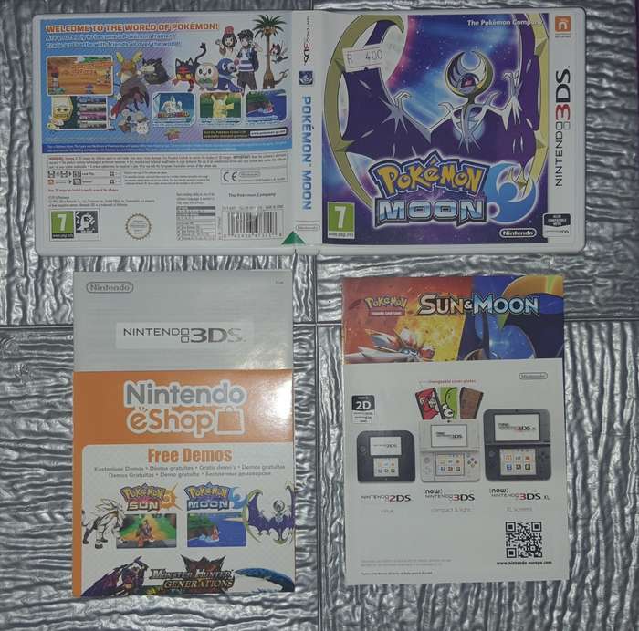 Pokemon Moon Nintendo 3DS Game Used