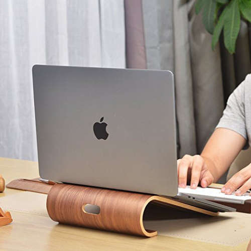 Wooden Laptop Stand Ventilated Mount Holder Unboxed