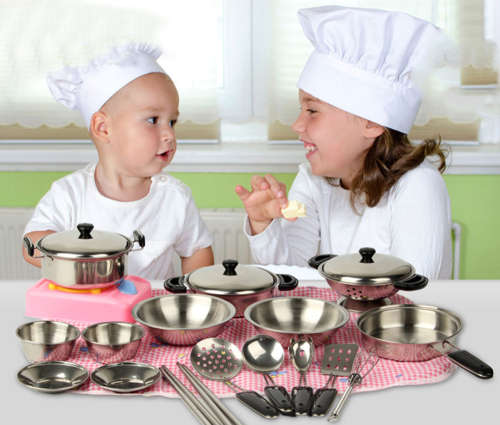 Kitchen Cookware Playset - 18 Piece Unboxed