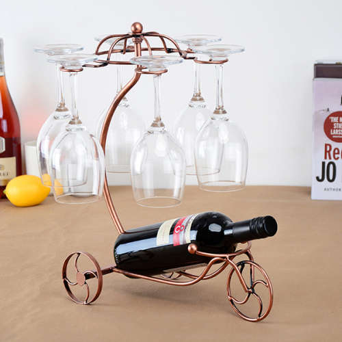 Vintage Tricycle Style Wine Bottle & Cup Holder Unboxed