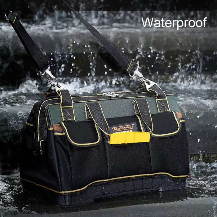 16 Inch Waterproof Tools Bag Close Top with Heavy Duty Molded Base