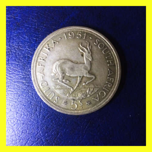 SILVER 5 SHILLING 1951 - KING GEORGE VI
