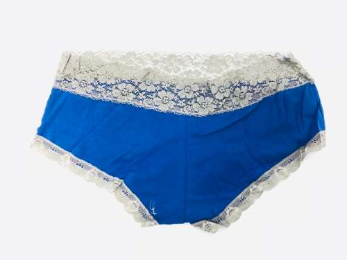Size XXL lace panty blue